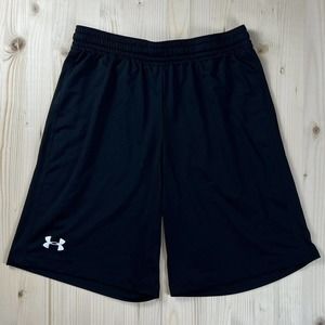 Under Armour Mens Black 9 in HeatGear Training Gym Athletic Shorts Medium